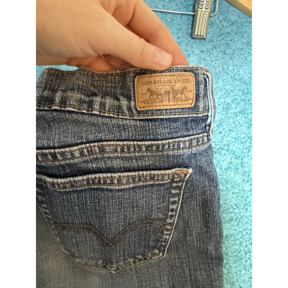 Levi’s 505 Women’s Jeans Size 6M 30x24 Mid Rise Straight Leg Hemmed Blue - Picture 10 of 16